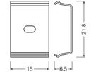 Montageklammer LEDVANCE LS AY 21.8×15×6.5mm Aluminium 2 Stk