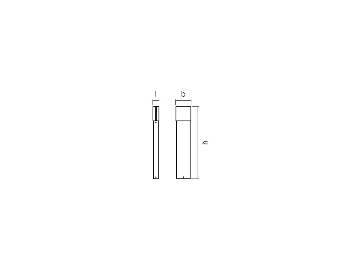 LED-Wegeleuchte LDV ENDURA STYLE Ellipse 900, 13W anthrazit