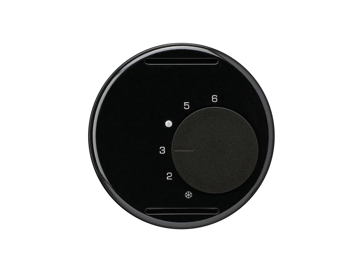 Einsatz zu UP-Raumthermostat basico schwarz 24V