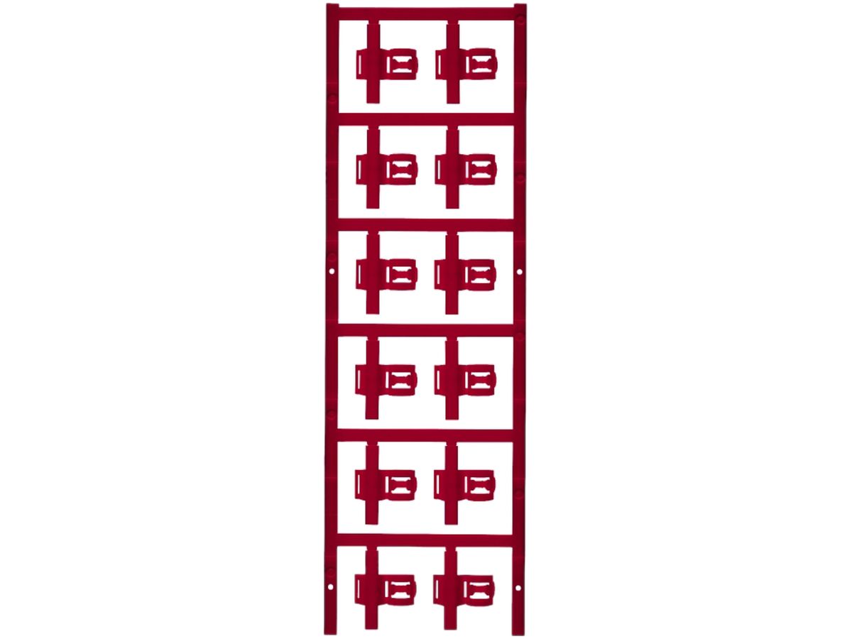 Leitermarkierer Weidmüller MultiCard SFC für Ø3.5…7mm 30×12.5mm PA66 rot