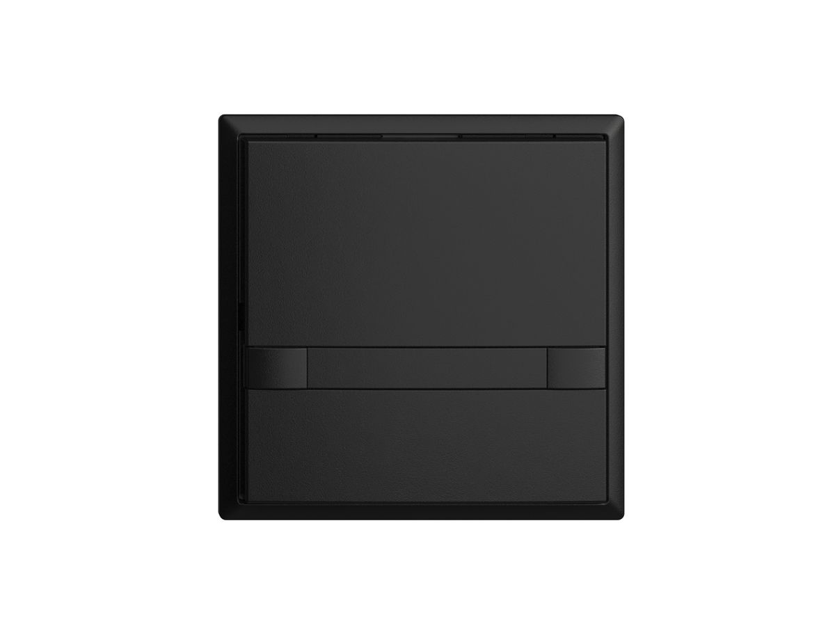 UP-Taster KNX 1-fach EDIZIOdue colore schwarz RGB ohne LED mit Papiereinlage