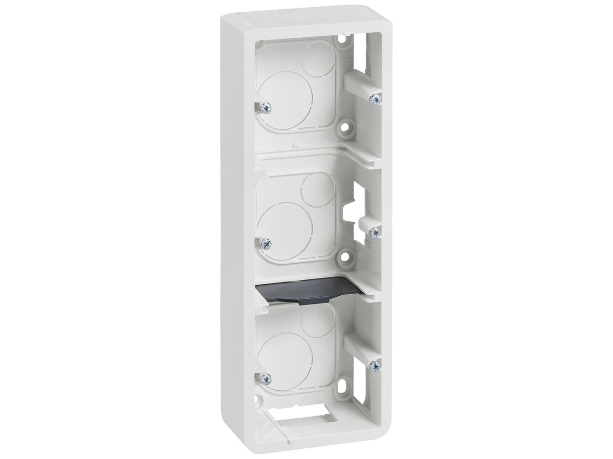 AP-Gehäuse MOS 3×2×2 Module weiss Tiefe=40mm