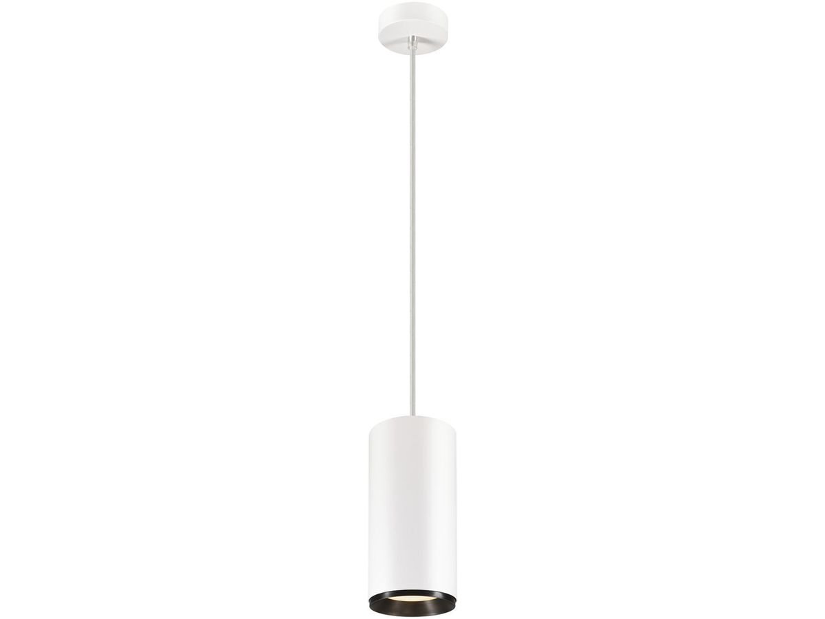 LED-Pendelleuchte SLV NUMINOS PD DALI XL 36W 3210lm 3000K 60° weiss/schwarz