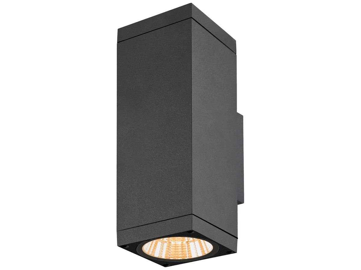 LED-Wandleuchte SLV THEO PRO L 20W 2400lm 2700K IP65 DALI direkt/indirekt an
