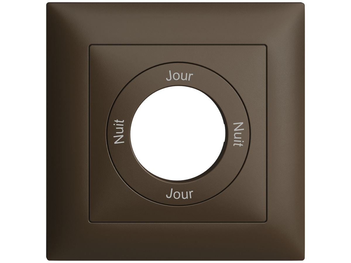 Frontset Nuit-Jour-Nuit-Jour EDIZIOdue 88×88mm coffee