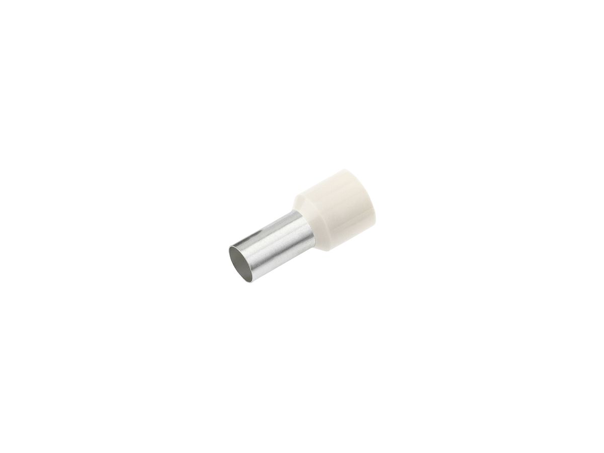 Aderendhülse Cimco 0.5mm² 10×16mm Kupfer PP weiss