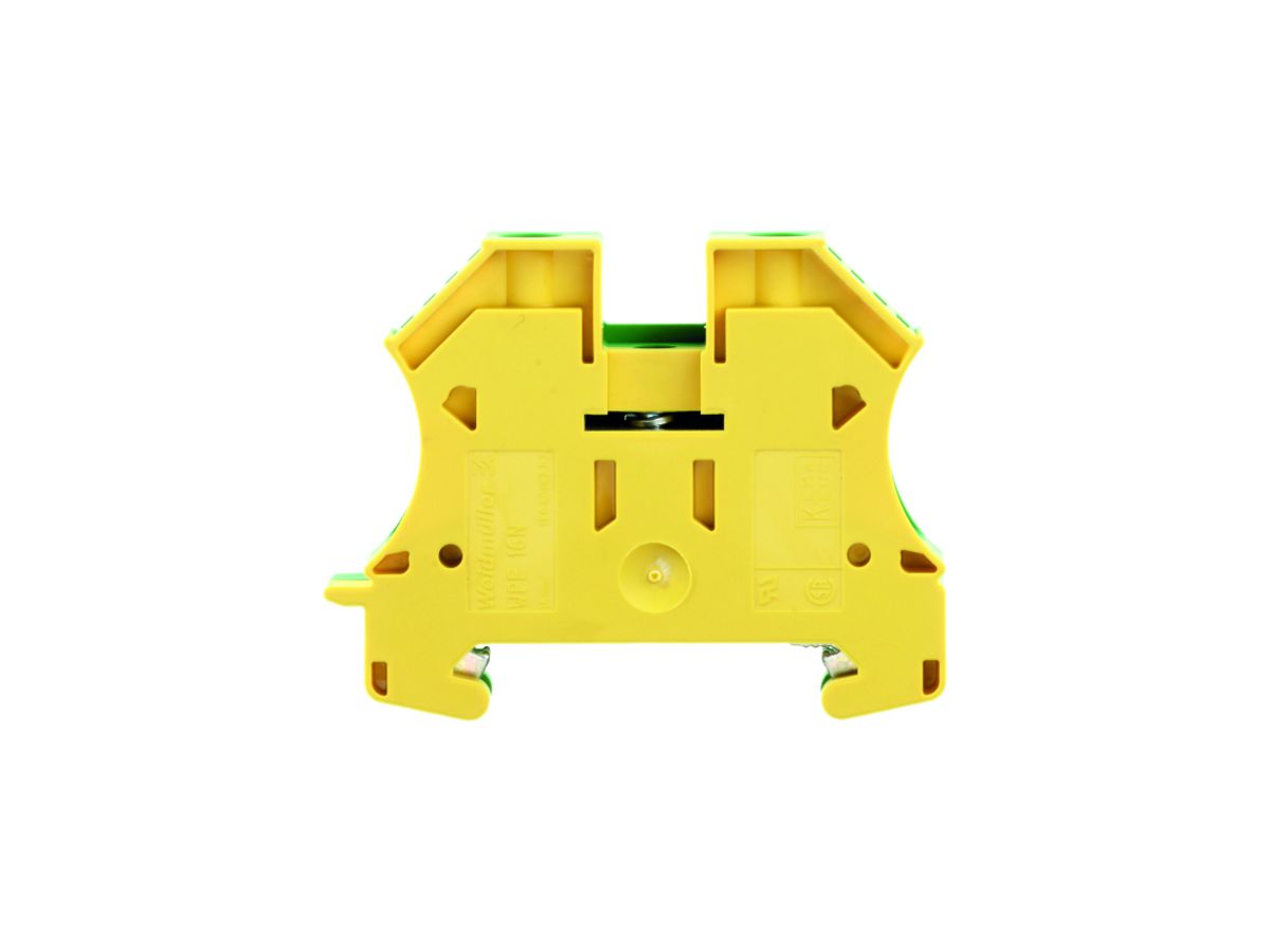Schutzleiter-Reihenklemme Weidmüller WPE N Schraubanschluss 16mm² grün-gelb