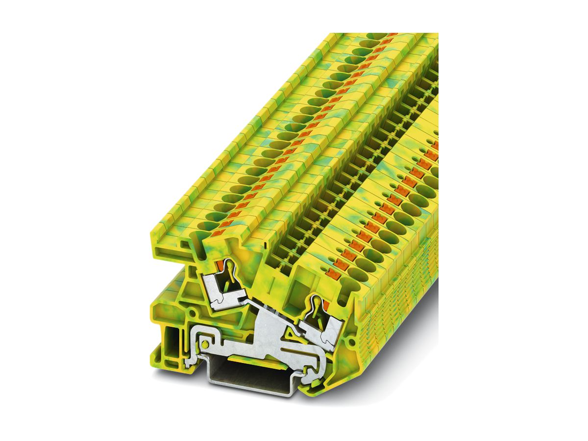 Reihenklemme 0.2…6mm² grün-gelb Push-in-Anschluss PTI 4-PE