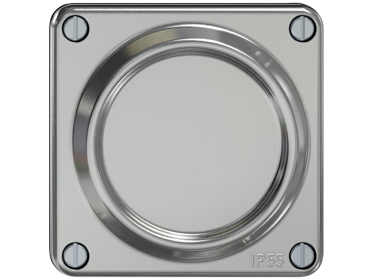 Blindeinsatz ELEMENT SNAPFIX® 1×1 horizontal 87×87×20mm Aluminium