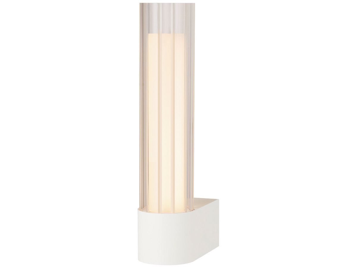 LED-Wandleuchte SLV LYGANT single 8W 560lm 3000K IP44 326×75mm weiss