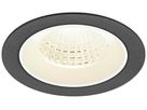 EB-LED-Deckenleuchte SLV NUMINOS M 12W 1900lm 4000K WB DALI DIM Ø105×68mm sz/ws
