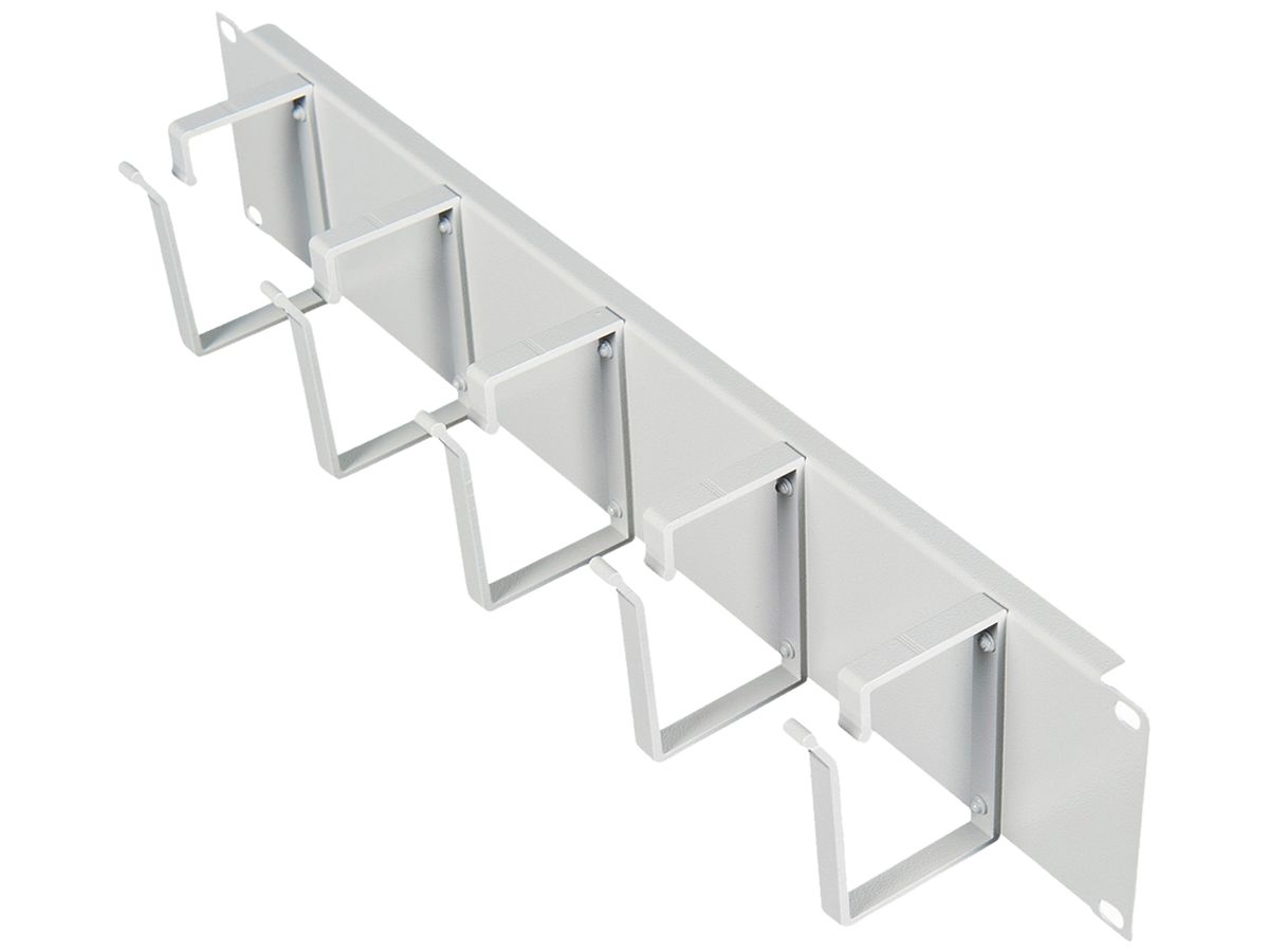 Kabelführungsbügel ROLINE 80×480×85mm Metall 2HE grau