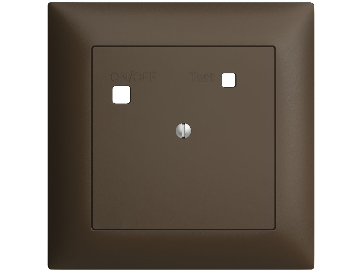 Frontset EDIZIOdue zu FI-Steckdose FMI, blind, coffee