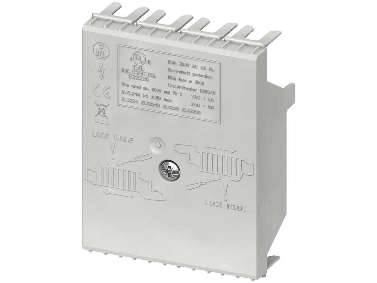 Haube SMISSLINE TP niedrig für Einspeiseblock ZLS924 160A