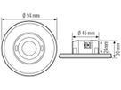 UP-Präsenzmelder KNX ESYLUX PD-FLAT 360i/8 RB