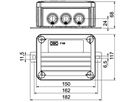 Kabelabzweigkasten Bettermann E30-E90 Datentechnik 4×4mm² 150×116×67mm or