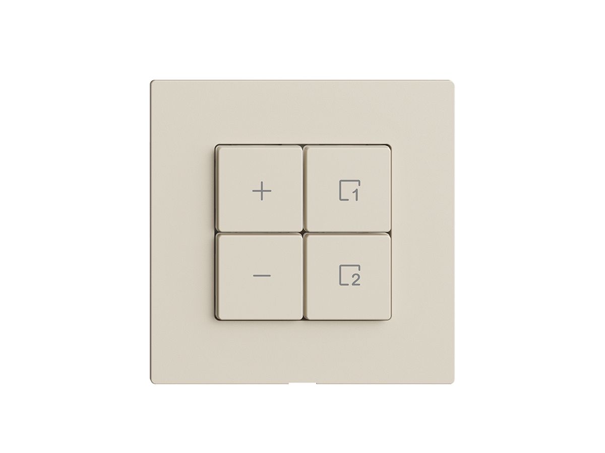 Abdeckset zu Dimmer 1K Szene/4T Edue Wiser crema