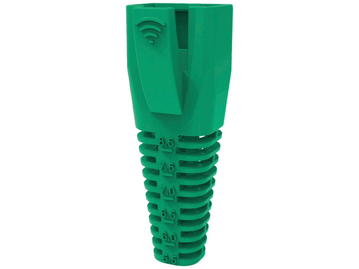 Knickschutz ROLINE RJ45 Ø8.5mm Kunststoff grün 10Stk.
