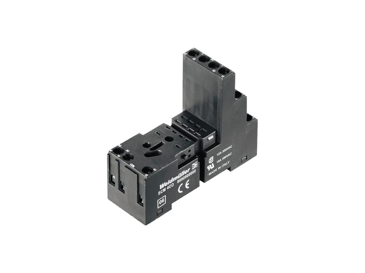 Relaissockel WM SCM 4CO TH35 Schraubanschluss 14 77×27×61.5mm