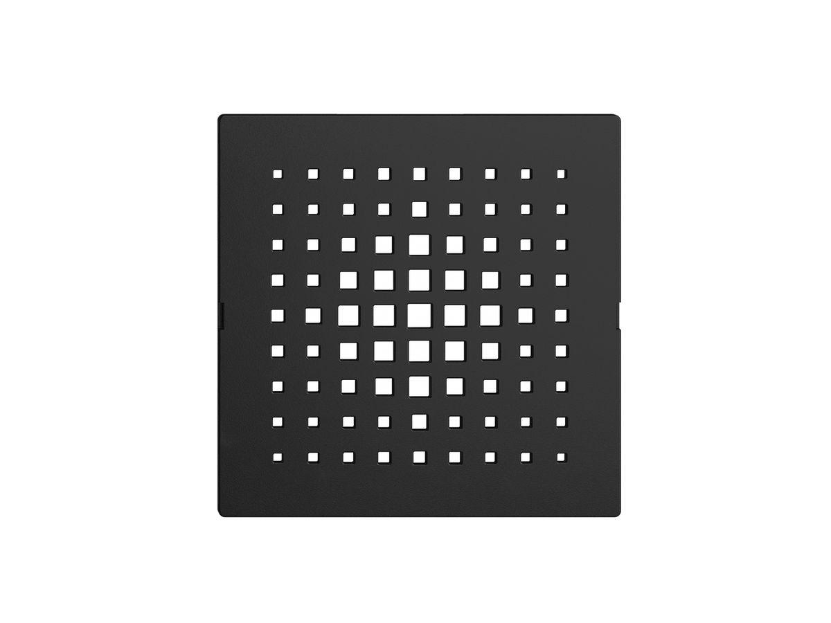 Frontset EDIZIOdue schwarz, 60×60mm zu Gong 3070