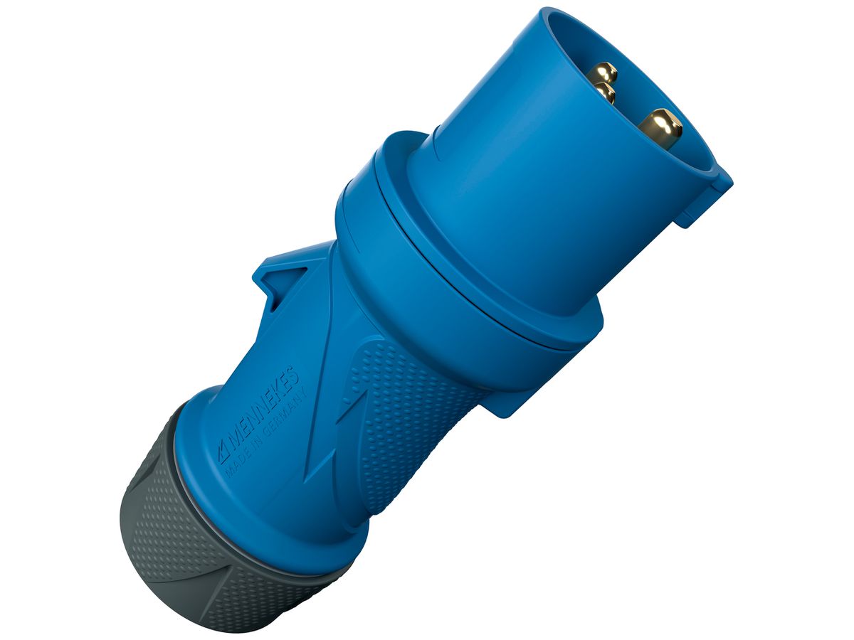 Stecker CEE Mennekes PowerTOP Xtra 3P 32A 230V 6h bl IP54 Schraubklemme