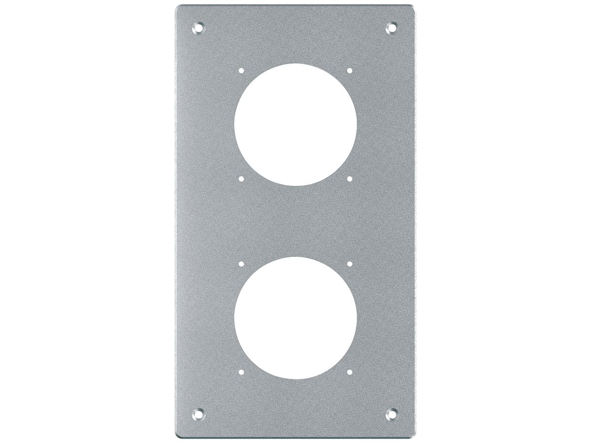 UP-Montageplatte robusto 2×1 Aluminium, natur