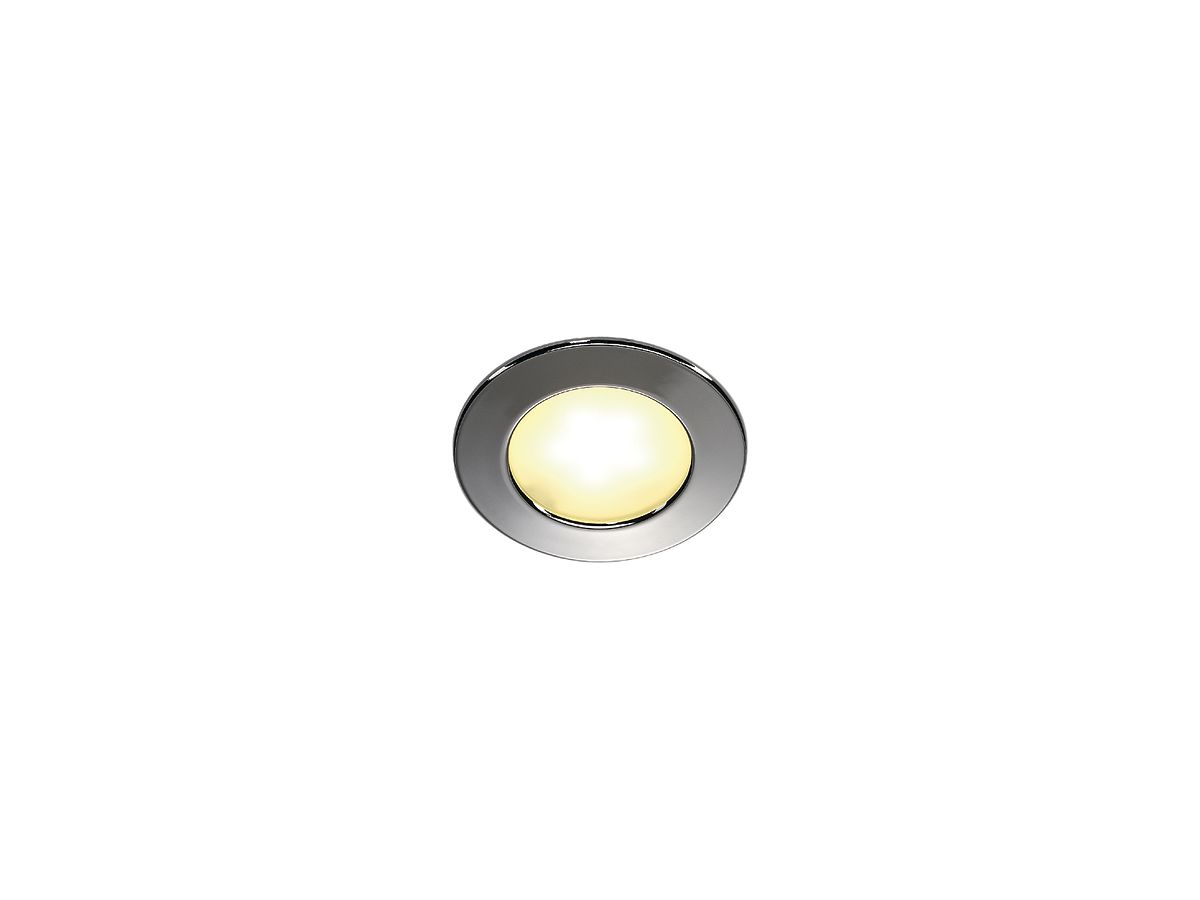 EB-LED-Downlight SLV DL 126, 12VDC 3W 150lm 3000K IP20 chrom