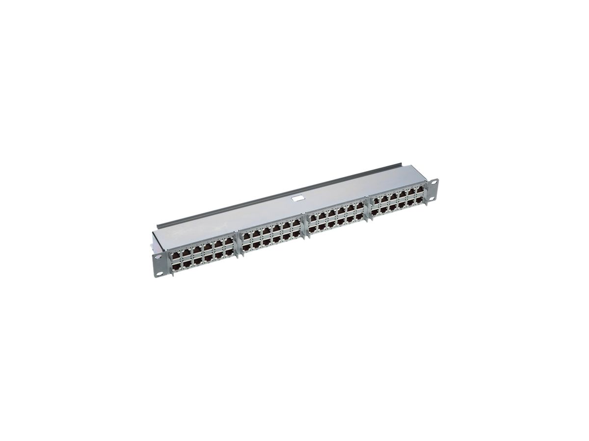 Rangierfeld 19" HD 1HE Kat.6A 48×RJ45s 43.3×482.6×75.5mm grau