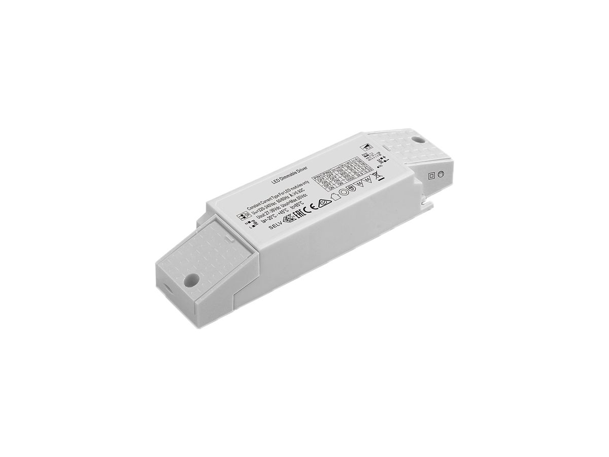 LED-Konverter DOTLUX IP20 27…40W 27…38V 700…1050mA DIM