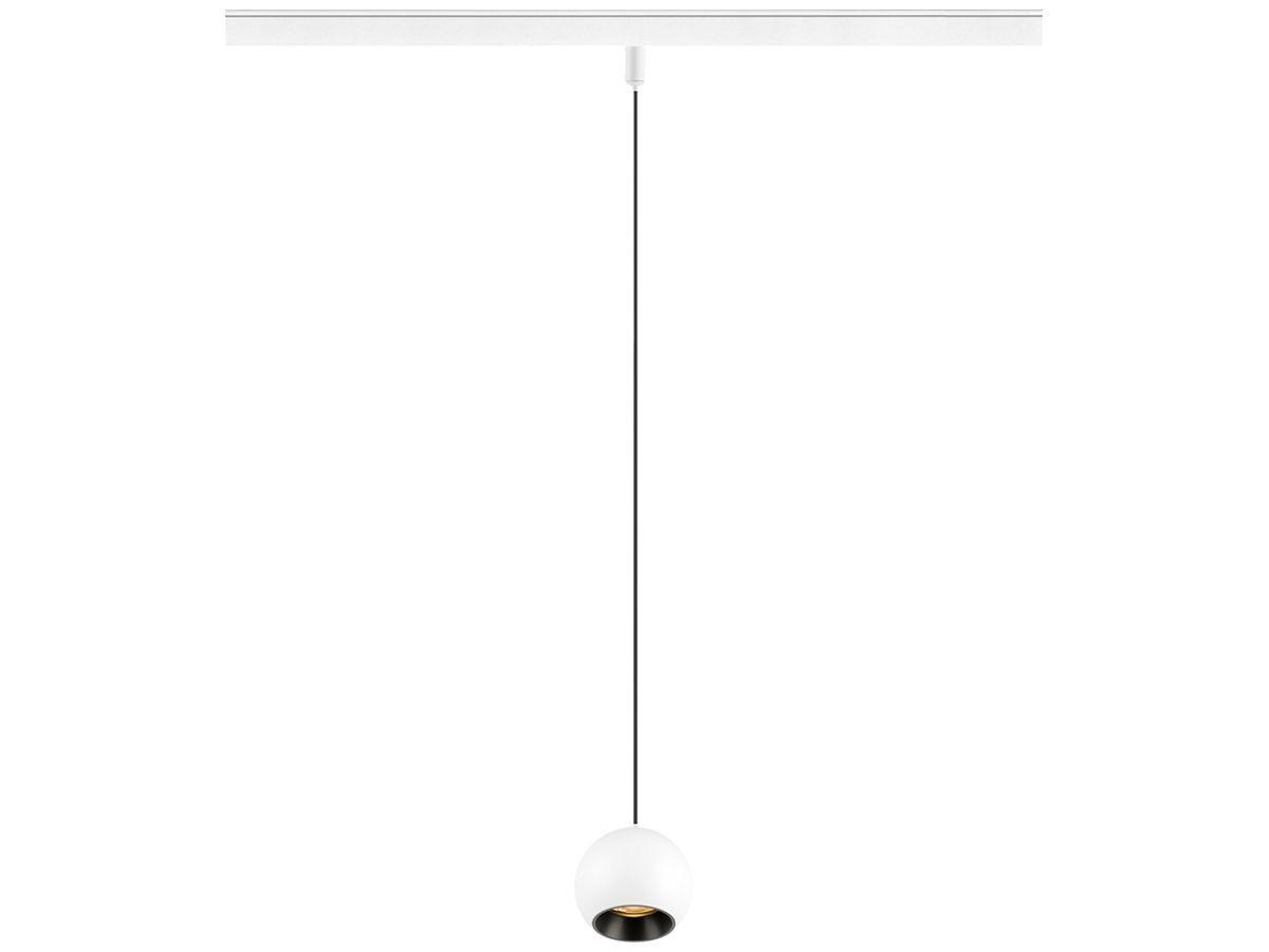 LED-Pendelleuchte SLV LIGHT EYE 2.0 10W 1200lm 3000K DALI Ø75×65mm weiss