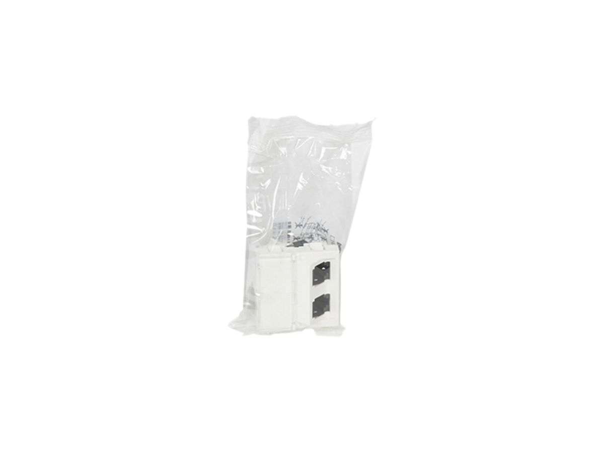 EB-Dose MOS FTP 2×RJ45 weiss Kat.6 2 Module