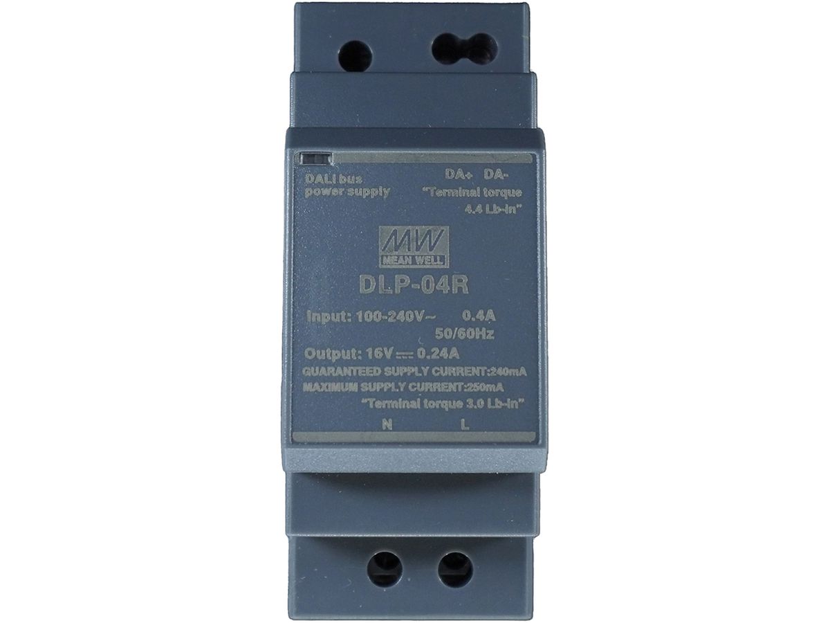 REG-DALI-Netzteil MEAN WELL DLP-04R, IN: 90…264VAC, OUT: 18.7VDC/0.24A, 2TE
