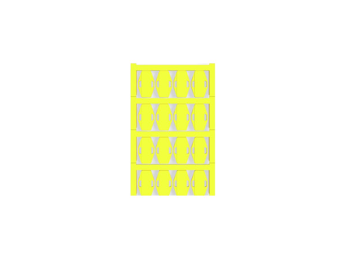 Kabelmarkierer Weidmüller MultiCard VT SFX für Ø7…40mm 24×15mm PA66 gelb