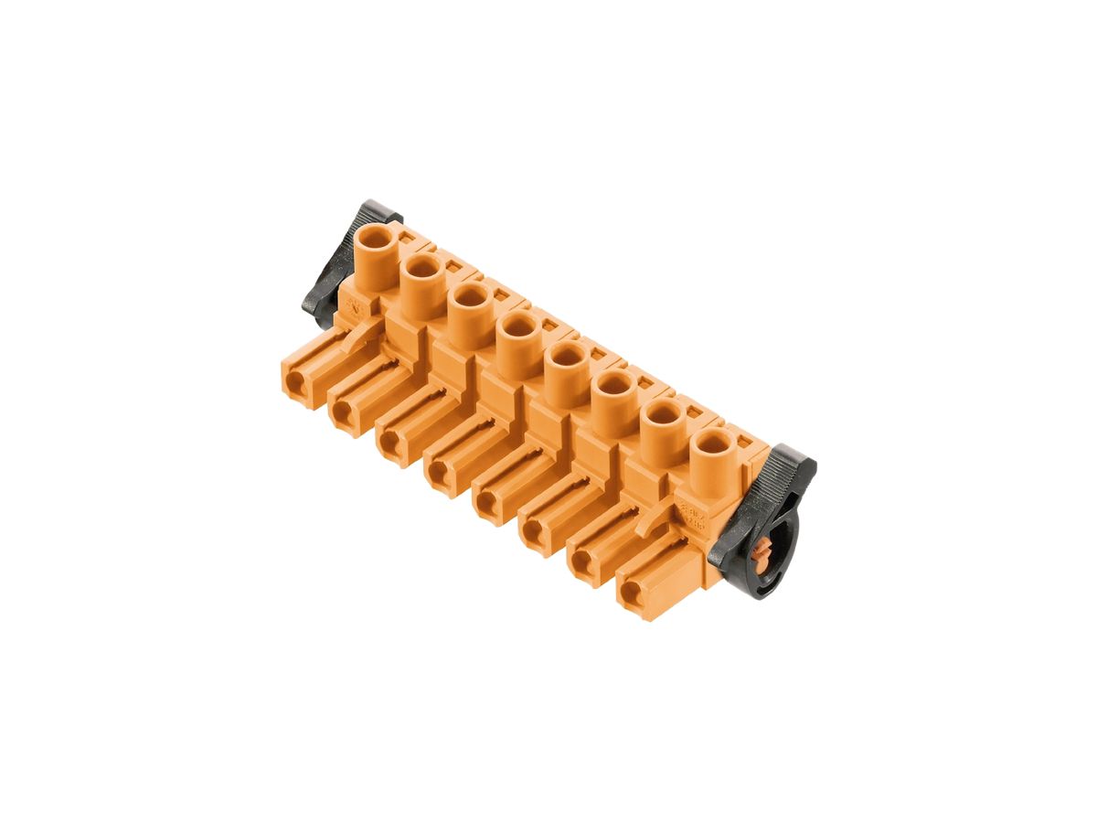 Buchsenstecker Weidmüller BLZ HP Löseriegel 7.62mm 2L verzinnt orange