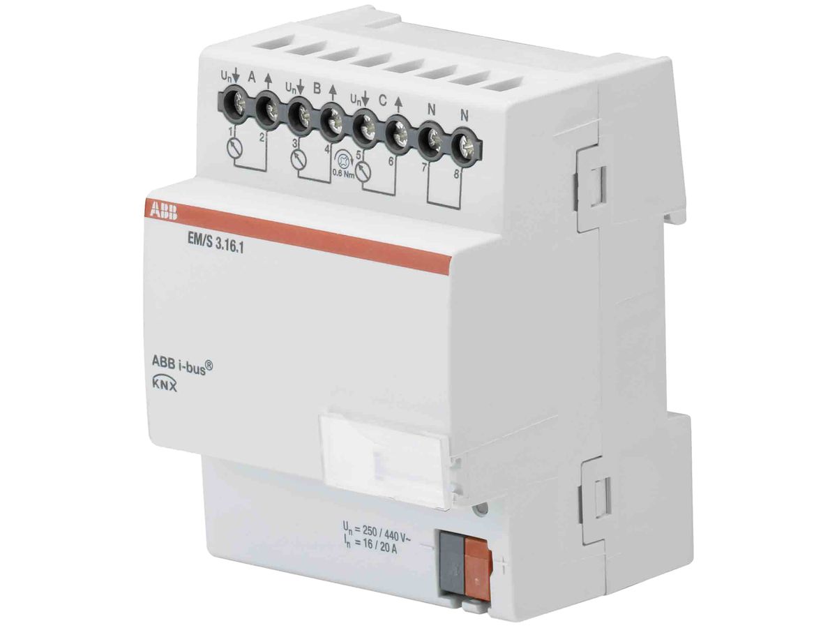 REG-KNX-Energiemodul 3-fach