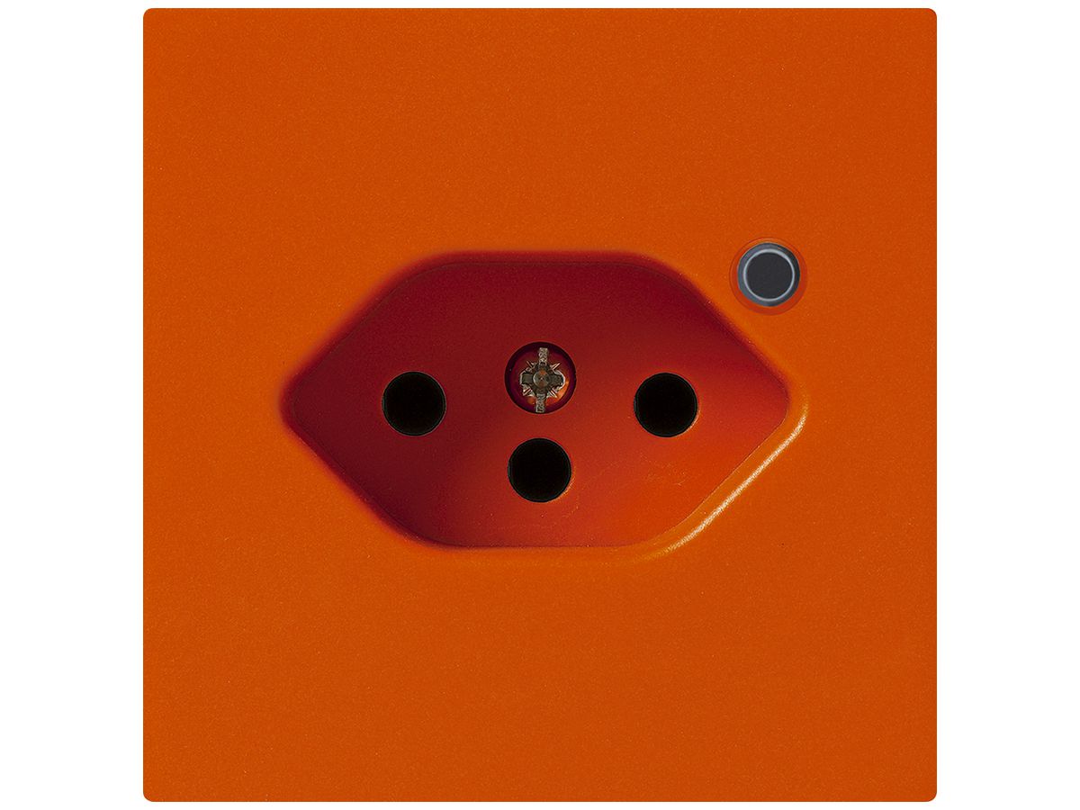 Steckdose Hager kallysto 1×T13 beleuchtet A orange
