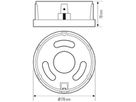 Bodenplatte ESYLUX ALVA BL 940/170 BASE PLATE anthrazit