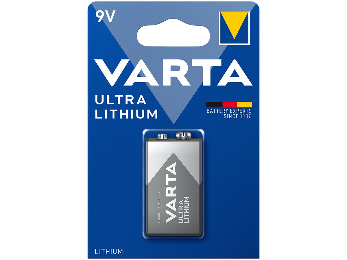Batterie Lithium VARTA Ultra 9V Blister à 1 Stück