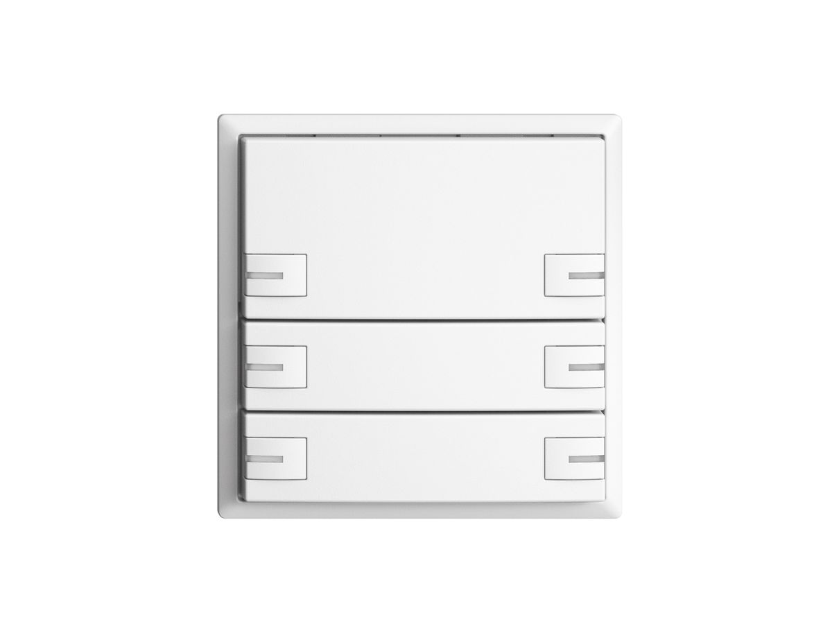 KNX-Taster RGB EDUE, 250mW, m.RGB-LED, 6×Taste, 1×Tastenb., ws