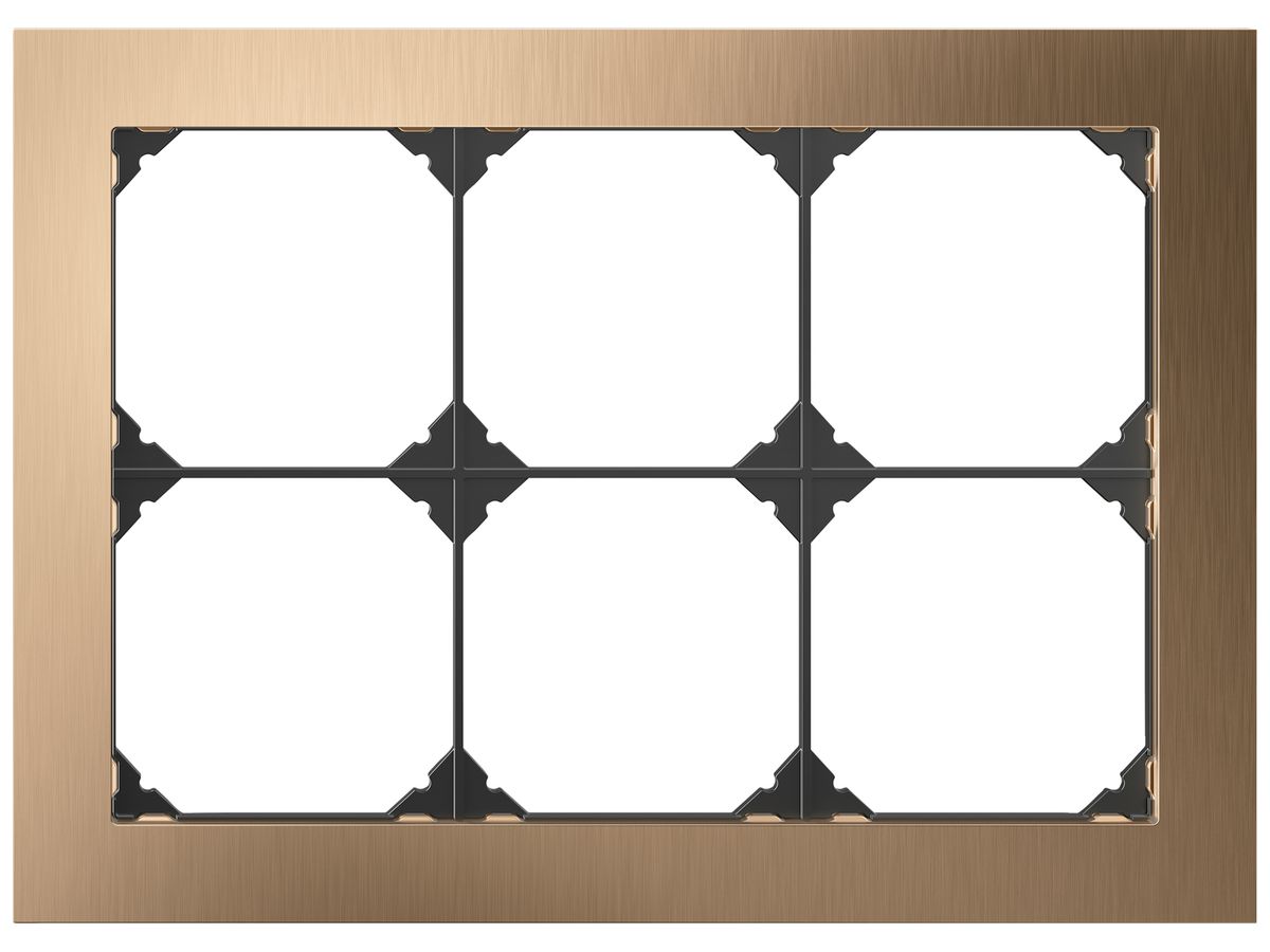 UP-Abdeckrahmen EDIZIO.liv prestige SNAPFIX® 3×2/2×3 154×214mm Me-champ