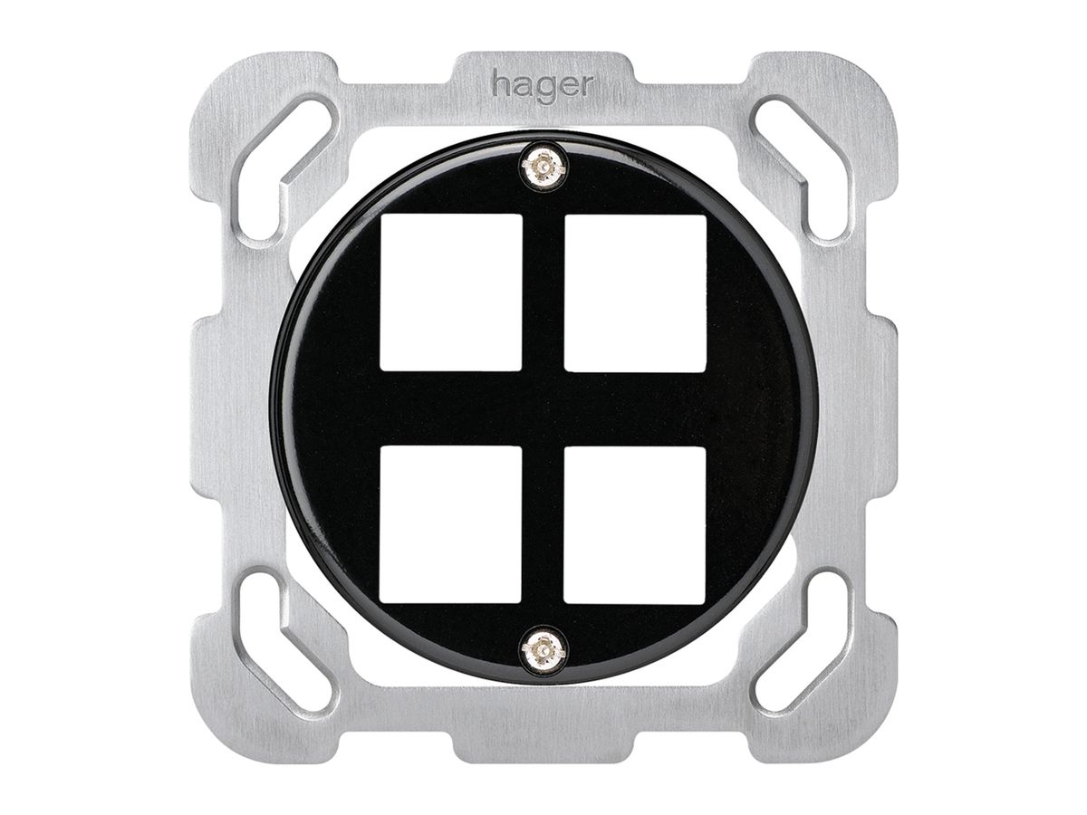 UP-Montageset HMS basico B für 4 Module schwarz