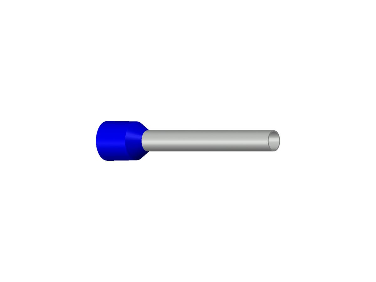 Aderendhülse Ferratec DIN isoliert 2.5mm²/18mm blau