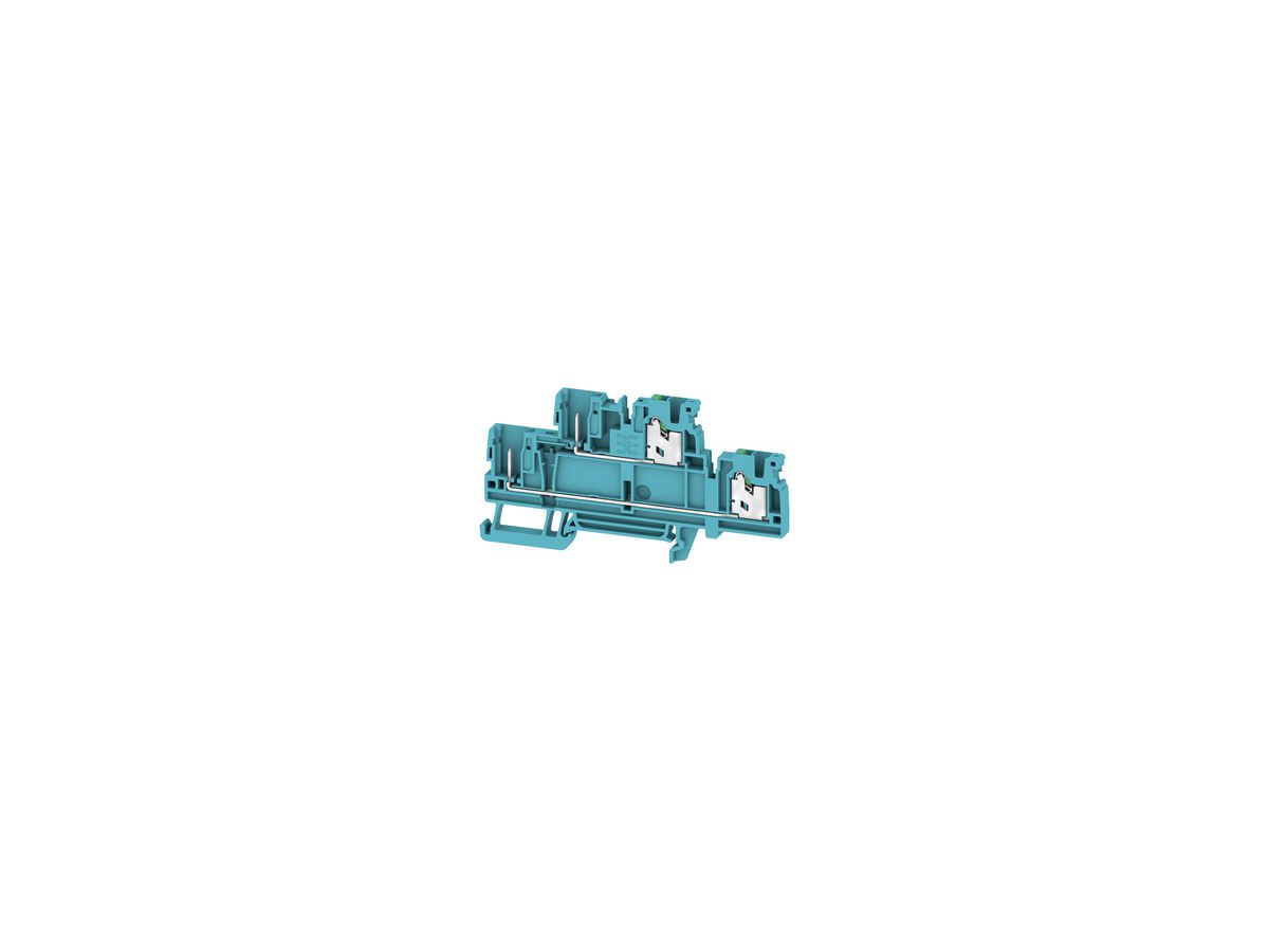 Durchgangs-Reihenklemme WM SPGTB 2.5 2T 4C/2 BL 2.5mm² 2×2 DIN35 bl