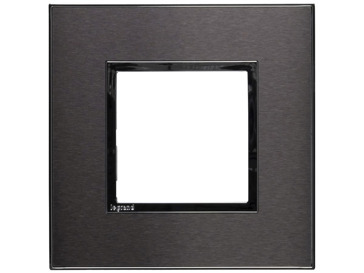 UP-Kopfzeile Legrand Arteor 1×1 horizontal und vertikal 92×92mm Black