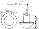 UP-Präsenzmelder ESYLUX PD-C 360i/24, mit WINSTA Code A/S, weiss