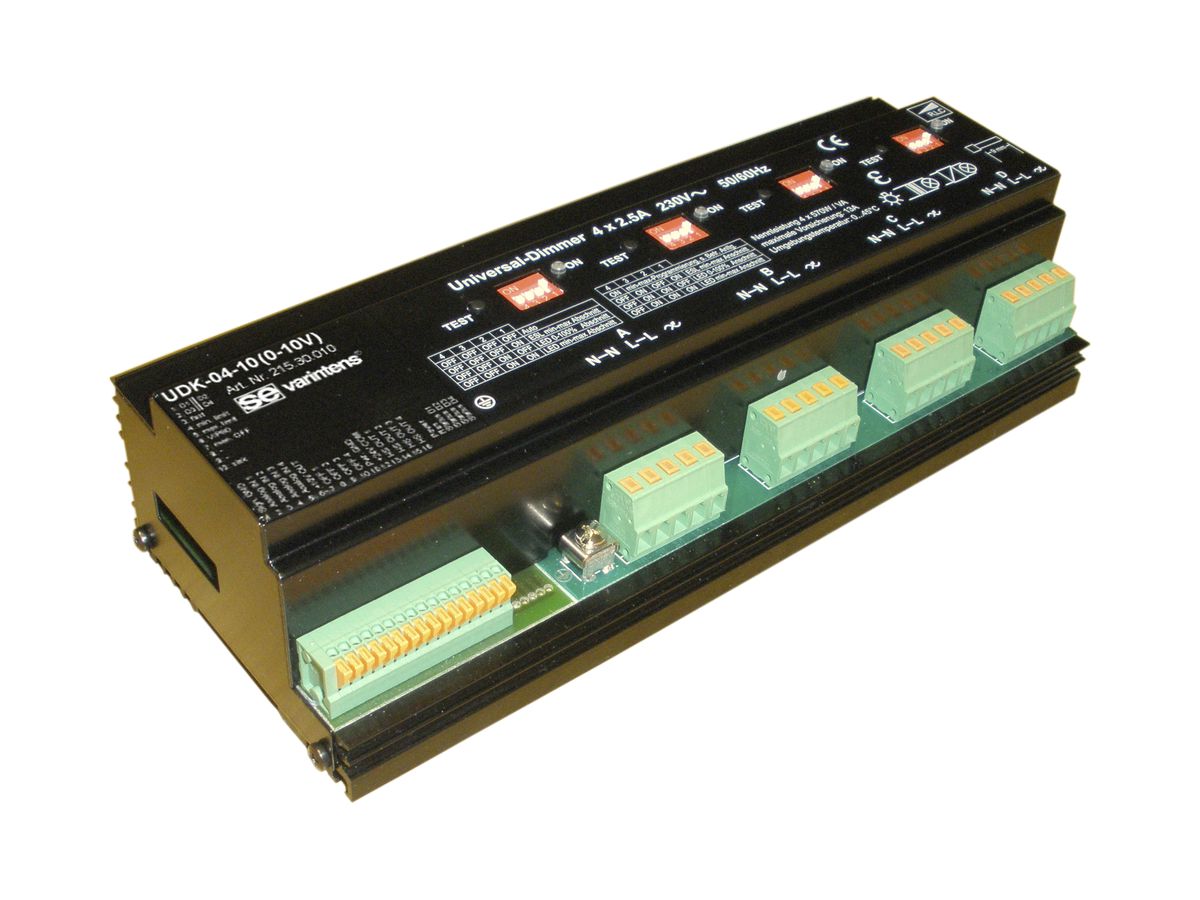 REG-Universaldimmer 4×570W UDK-04-10 (0…10V) IP20