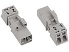 Stecker WAGO 2L 0.25…1.5mm² grau Codierung B 16A 250V ohne Zugentlastungsgehäuse