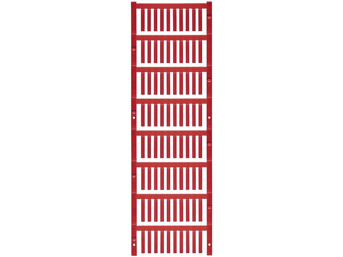 Leitermarkierer Weidmüller MultiCard SF für Ø1…1.3mm 21×3.2mm PA66 rot