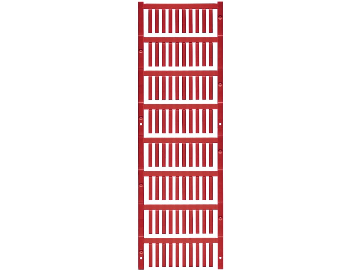 Leitermarkierer Weidmüller MultiCard SF für Ø1…1.3mm 21×3.2mm PA66 rot