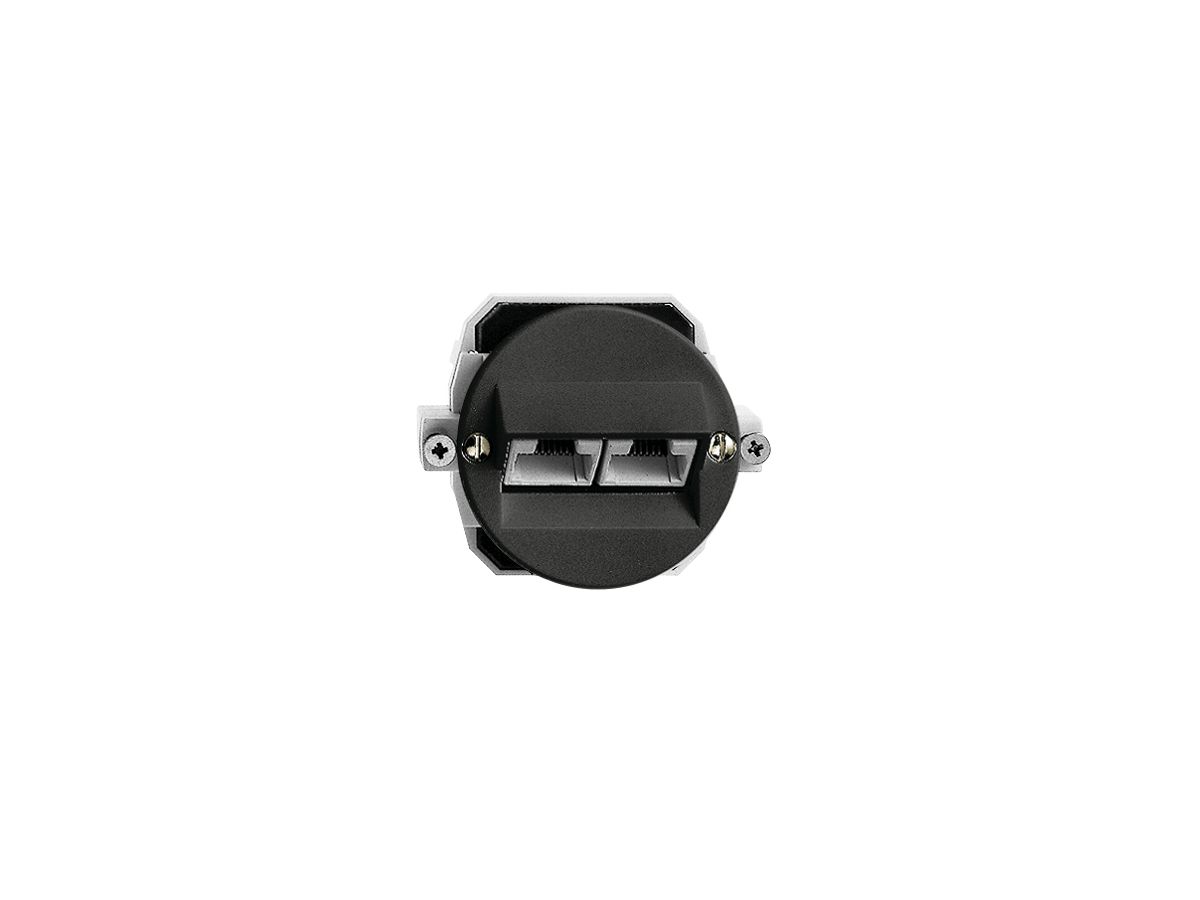 UP-Dose 2×RJ45/u 4P getr.sz ITplus P 43mm